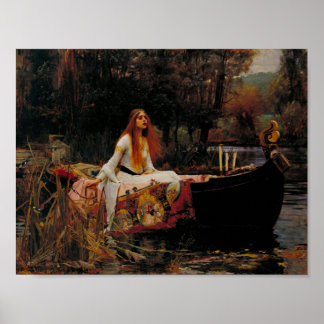 The Lady Of Shallot - Waterhouse Poster