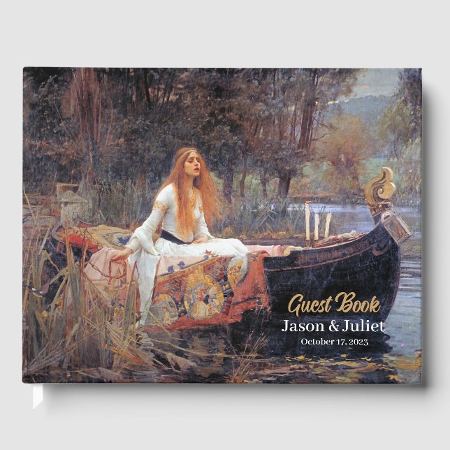 The Lady of Shallot Wedding  Guest Book (Front)