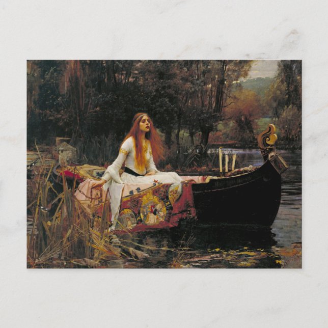 The Lady of Shalott 1888 John William Waterhouse Postcard (Front)