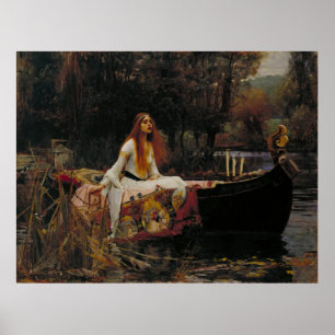 The Lady of Shalott – 1888 John William Waterhouse Poster