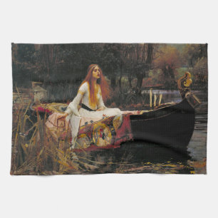 The Lady of Shalott 1888 John William Waterhouse Tea Towel