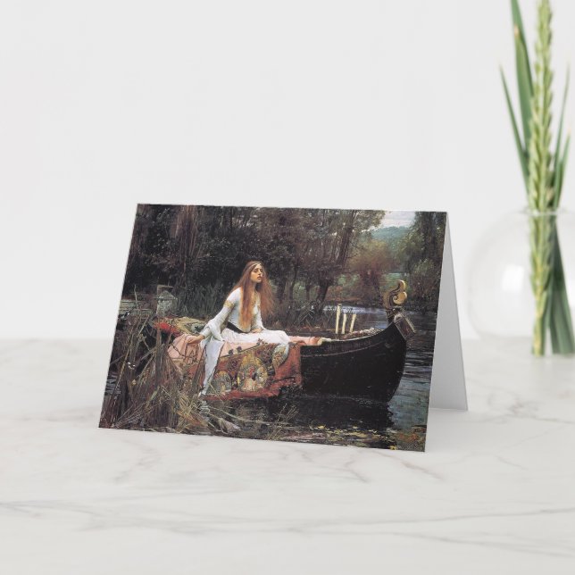 The Lady of Shalott by John W. Waterhouse Card (Front)