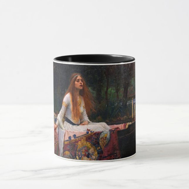 The Lady of Shalott by John William Waterhouse Mug (Center)