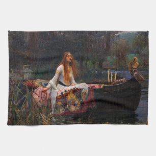 The Lady of Shalott by John William Waterhouse Tea Towel