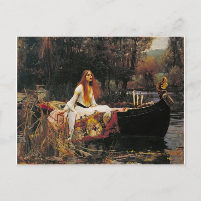 The Lady of Shalott, c. 1888 by John Waterhouse Postcard (Front)