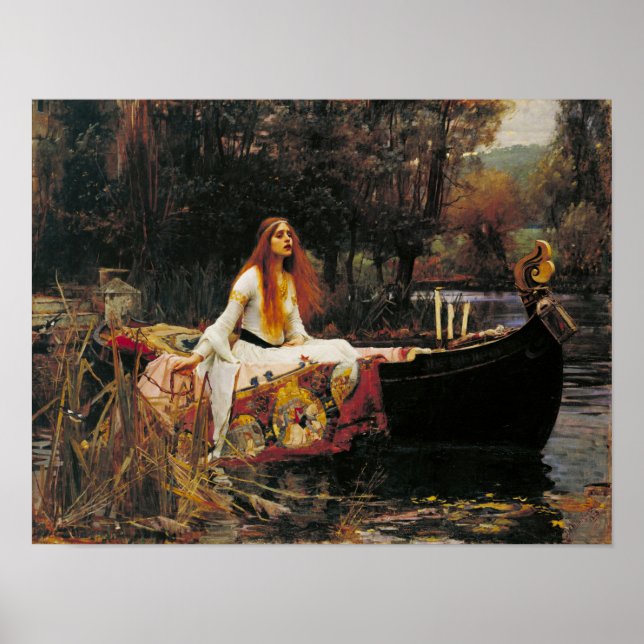 The Lady of Shalott, c. 1888 by John Waterhouse Poster (Front)