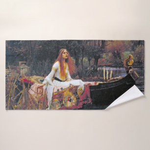 The Lady of Shalott, John William Waterhouse Bath Towel
