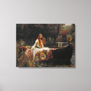 The Lady of Shalott, John William Waterhouse Canvas Print
