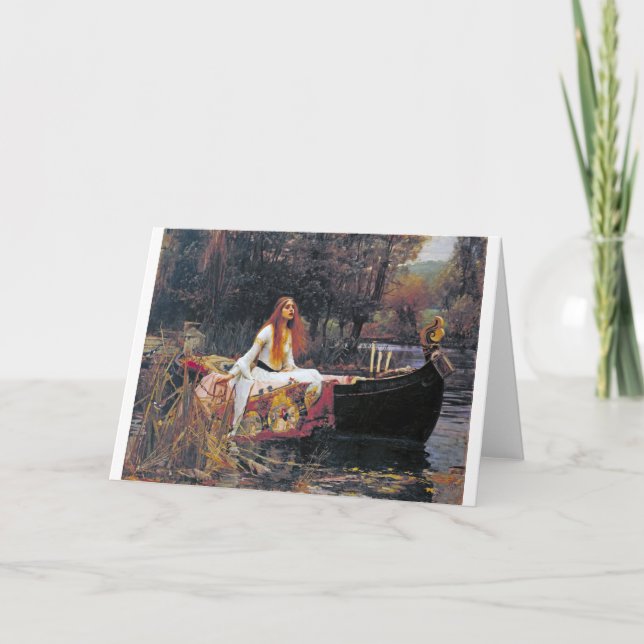 The Lady of Shalott, John William Waterhouse Card (Front)