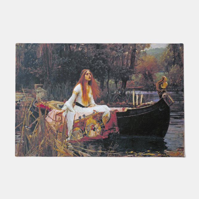 The Lady of Shalott, John William Waterhouse Doormat (Front)