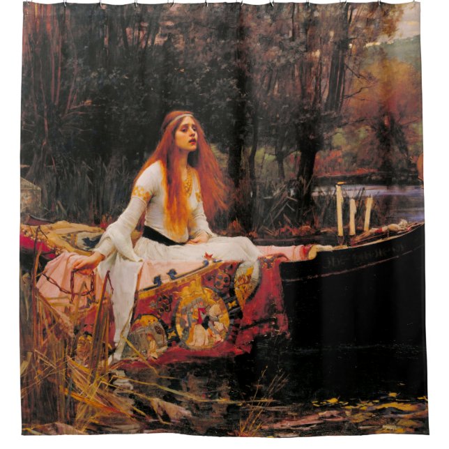The Lady of Shalott John William Waterhouse Shower Curtain (Front)
