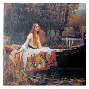 The Lady of Shalott, John William Waterhouse Tile