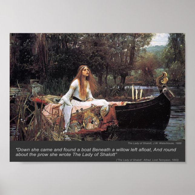 The Lady of Shalott print (Front)