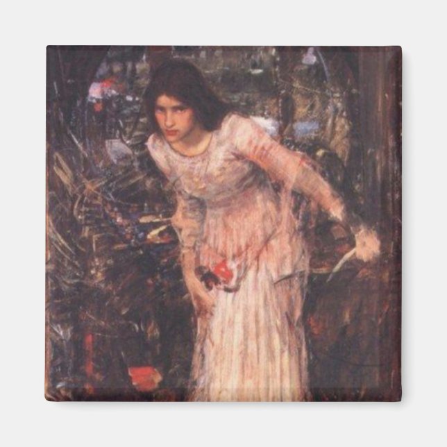 The Lady of Shalott (study) Magnet (Front)