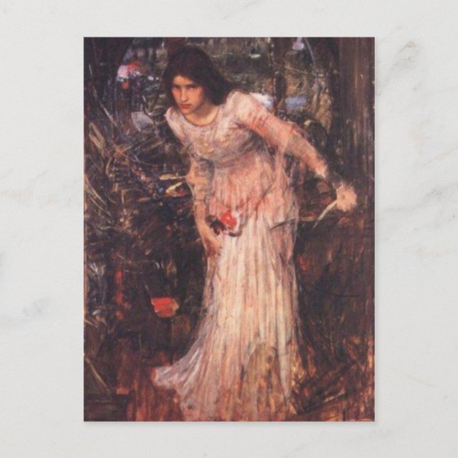 The Lady of Shalott (study) Postcard (Front)