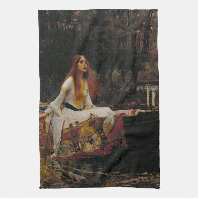 The Lady of Shalott Tea Towel (Vertical)