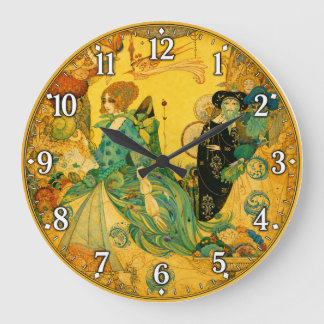 The Lady of the Decoration Large Clock