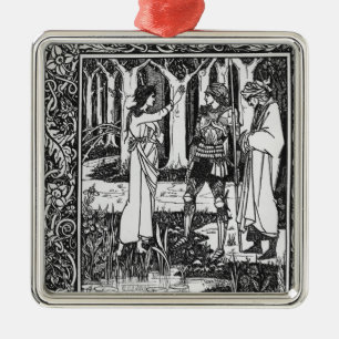 The Lady of the Lake telleth Arthur Metal Tree Decoration