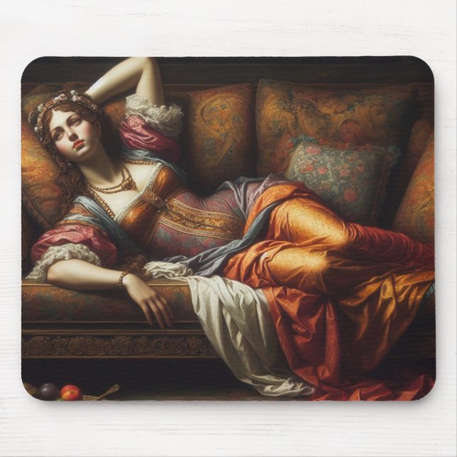 The lady resting mouse mat (Front)