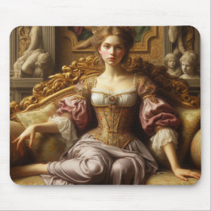 The lady resting mouse mat