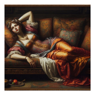 The lady resting poster