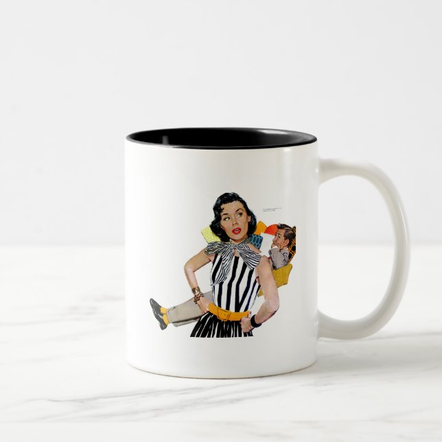 The Lady Was Insulted 2 Two-Tone Coffee Mug (Right)