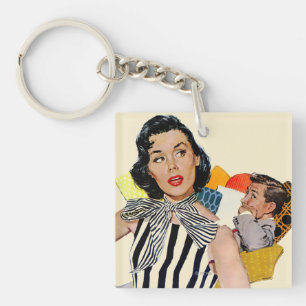 The Lady Was Insulted Key Ring