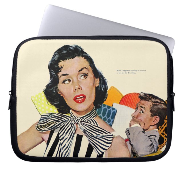 The Lady Was Insulted Laptop Sleeve (Front)