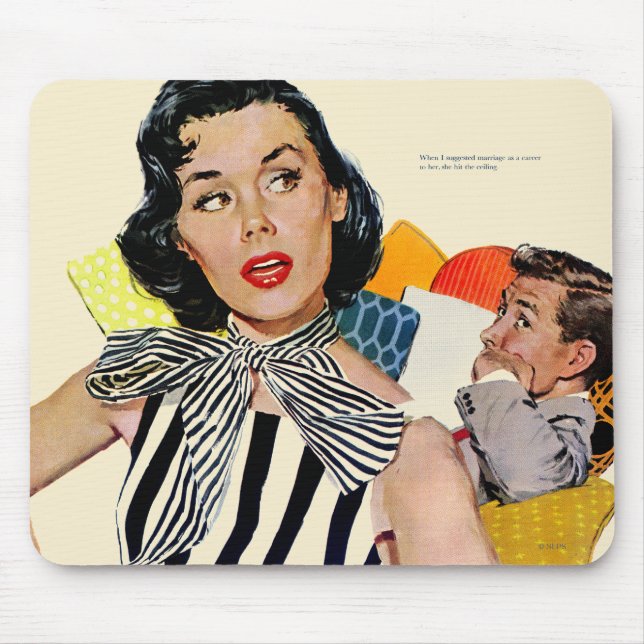 The Lady Was Insulted Mouse Mat (Front)