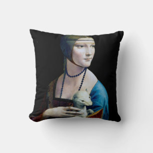 The Lady with an Ermine, Leonardo da Vinci Cushion