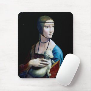 The Lady with an Ermine, Leonardo da Vinci Mouse Mat