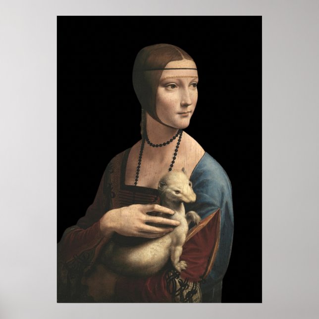 The Lady with an Ermine - Leonardo Da Vinci Poster (Front)