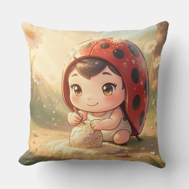 The Ladybug and the Hidden Nectar Kingdom.8 Cushion (Front)