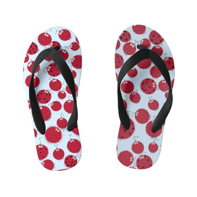 The Ladybug Shindig Kid's Flip Flops (Footbed)