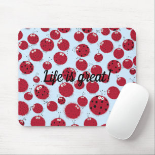 The Ladybug Shindig Mouse Mat