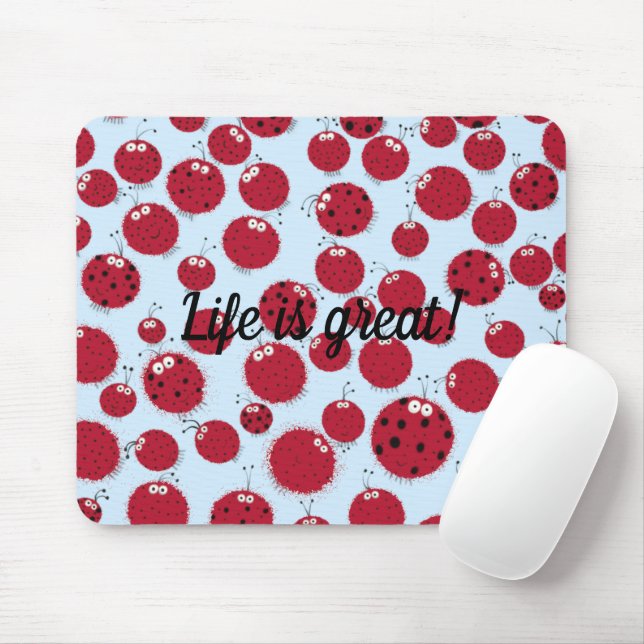The Ladybug Shindig Mouse Mat (With Mouse)