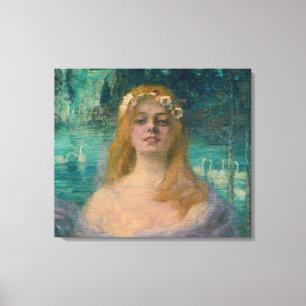 The Lake Fairy (by Kimon Loghi) Canvas Print