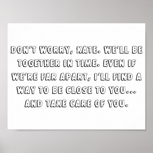 The lake house quote 11" x 8.5" poster (Front)