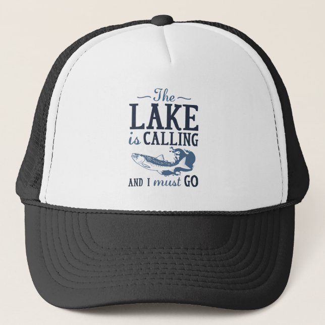 The Lake Is Calling Trucker Hat (Front)