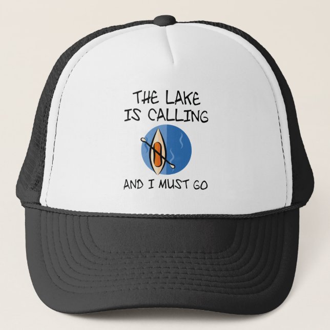 The Lake Is Calling Trucker Hat (Front)