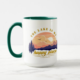 The Lake is My Happy Place Mug
