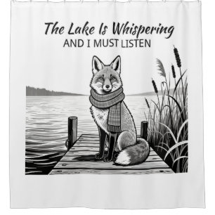 The Lake Is Whispering Shower Curtain
