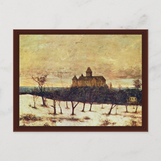 The Lake Neuchâtel By Courbet Gustave Postcard (Front)