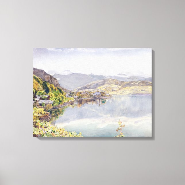 The Lake of Lucerne, Mount Pilatus in the Distance Canvas Print (Front)