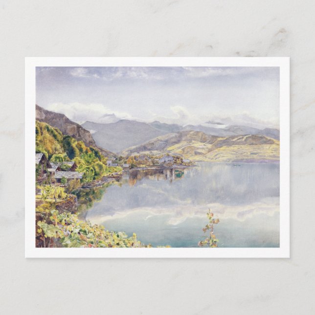 The Lake of Lucerne, Mount Pilatus in the Distance Postcard (Front)