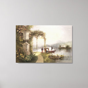 The Lake, Trentham Hall Gardens, from 'The Gardens Canvas Print