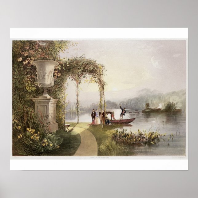 The Lake, Trentham Hall Gardens, from 'The Gardens Poster (Front)