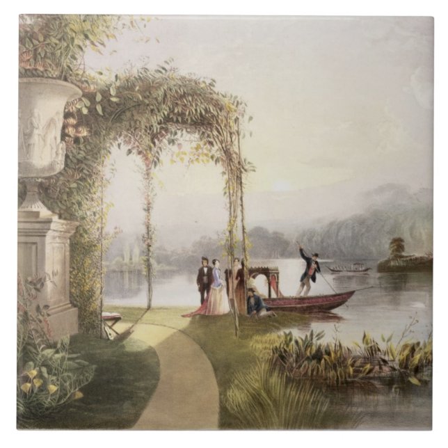 The Lake, Trentham Hall Gardens, from 'The Gardens Tile (Front)