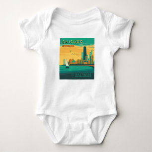 The Lakefront   Chicago, Illinois Baby Bodysuit