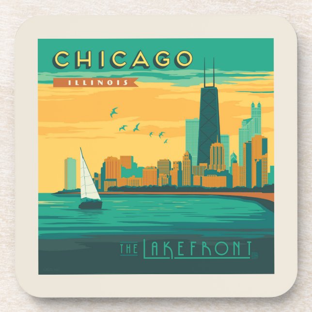 The Lakefront | Chicago, Illinois Coaster (Front)